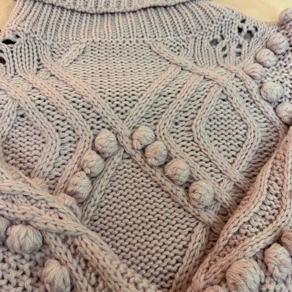 Knitted pink turtle neck - Picture 3 of 6